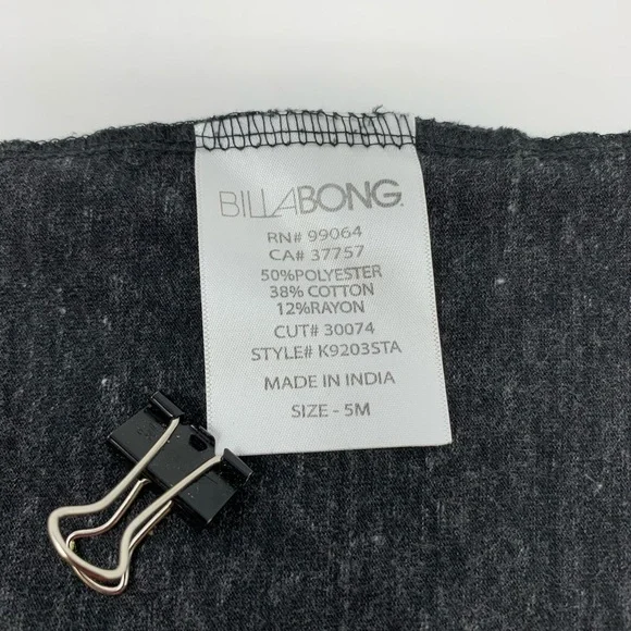 Billabong Boys Gray Short Sleeve Polo Shirt Youth Size 5 Polyester Cotton Blend - Picture 6 of 8